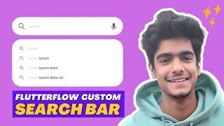 Build Custom Search Bar in FlutterFlow