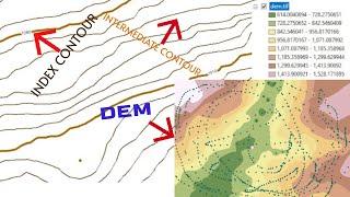 Generate Contours in ArcGIS | Generate DEM in ArcGIS | Add point Excel(.CSV file) file in ArcGIS