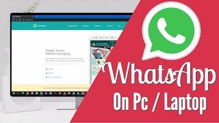 How To Download/Install WhatsApp For PC Without installing any Software | Mac / Windows [2020]