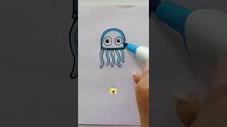  Octopus drawing step by step #shorts #simplestrokes #simpledrawing #easydrawing #draweasy