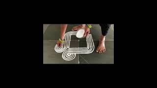 Easy padikolam designs| Simple muggulu designs| easy rangoli designs| Beginners kolam#mugguludesigns