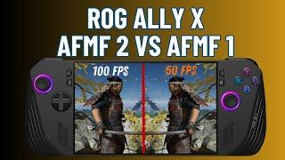 AMD Fluid Motion Frames 2 (AFMF 2) auf dem ROG Ally X - fast doppelte FPS & Vergleich zu AFMF 1