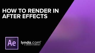 After Effects Tutorial - Rendering with Adobe Media Encoder