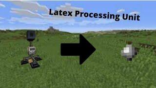 how to build a latex processing unit