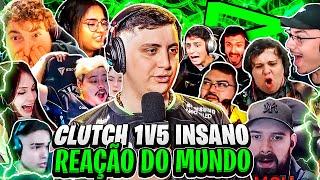 REAÇÃO DO MUNDO AO SAADHAK NO CLUTCH 1v5 MAIS INSANO de 2023