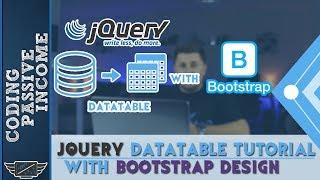jQuery DataTable Tutorial With Bootstrap Design For Beginners