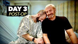 Colon Cancer Post-Op (Day 3) | IT WAS A HARD DAY FOR MY SON (1st Biopsy Results & Rectal Bleeding)