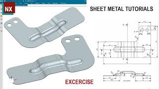 Siemens NX Sheet Metal Tutorials #1 | Basic Practice Excercise for Beginers