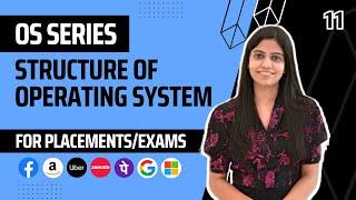 L11 : Structure of Operating System | Complete OS Course 2025 | Jobs | Placements