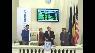 Bell Ceremony to Celebrate the Launch of the Twitter Account "bourse.be"/"beurs.be"