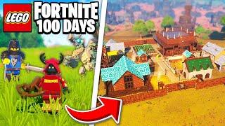 I Spent 100 Days in Fortnite's NEWEST Lego Survival Mode And You Will NOT Believe What Happened...