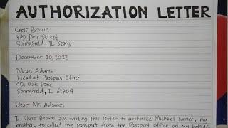 How To Write An Authorization Letter Step by Step Guide | Writing Practices