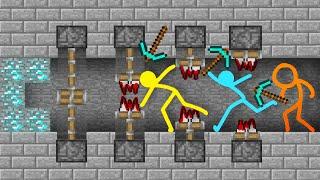 Watergirl and Fireboy  Stickman vs Minecraft Shorts Animation vs. Minecraft vs Stick man Fight