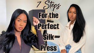 7 Steps for the Perfect Silk Press  + HOLYGRAIL PRODUCT RECOMMENDATIONS