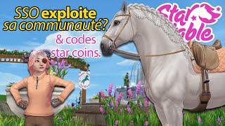 Du drama, des chevaux limités et des codes (star coins + infini) | Star Stable - SSO