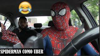 SPIDERMAN COMO UBER ( BROMA)