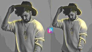 3D Glowing Sketch Photo Editing Tutorial | How To Add Glowing Effect | PicsArt Tutorial Editing