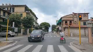 Scenic drive Forte dei Marmi to Marina di Massa -  Italy 