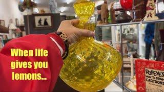 “…buy Italian glass!” Expo Center in Clarence NY. Quality vintage glass scores and unexpected finds!