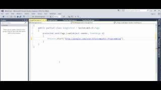 ASP NET - Simple example that opens Google page with submitted search question query