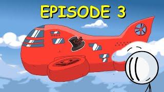 All Endings + All unique Fails |The Henry Stickmin Collection:Episode 3 Infiltrating the Airship