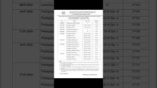 Revised B.Ed 1st year datesheet || MDU datesheet 2024 || Naveen Dahiya