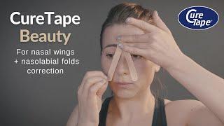 How to Face Tape Your Nasal Wings and Nasolabial Folds Using CureTape® Beauty Kinesiology Tape