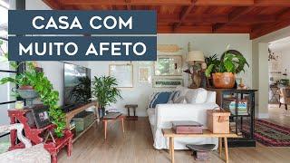 CASA AFETIVA QUE DÁ VONTADE DE MORAR | DECORAÇÃO COM MUITA HISTÓRIA E UM JARDIM DOS SONHOS