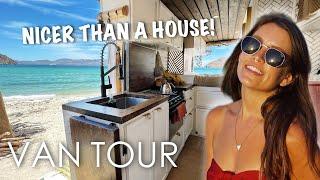 The Ultimate Luxury Van Tour | the BEST Vanlife layout