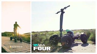 Cruising in rough terrain with MIA FOUR Electric quad cycle