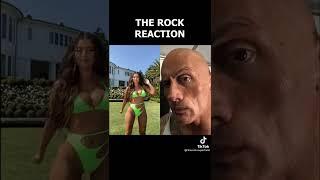 THE ROCK REACTİON HOT GİRL shorts #hot #girls #sexy #hotgirl #sexygirl #bikini #beach #girl