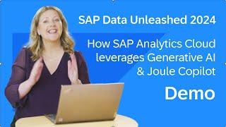 How SAP Analytics Cloud leverages Generative AI & Joule Copilot | SAP Data Unleashed 2024 Demo