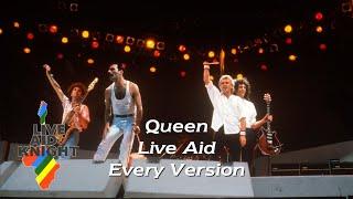 Live Aid - Queen (Every Version)