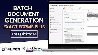 Batch Document Generation with Exact Forms Plus for your Quickbase