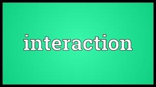 Interaction Meaning