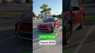 3 Cool Features 2024 Toyota bZ4X XLE Full Electric SUV #automobile #carreview #carbuying