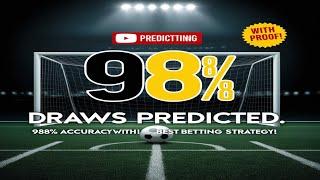 Predicting Football Draws: 98% Accuracy with Proof! Best Betting Strategy