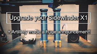 Upgrading the artillery sidewinder X1 and they announced something big!