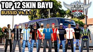 TOP 12 Skin Driver Bayu  !!  Kodename Bussid V4.3.1