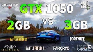 GTX 1050 3GB vs GTX 1050 2GB Test in 8 Games