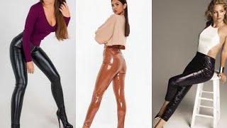  trendy & unique designs#patent leather leggings very shiny#for girls of 2021