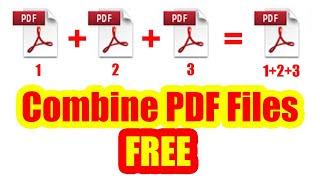 How to Merge PDF Files into One For Free | Combine PDF Files OFFLINE