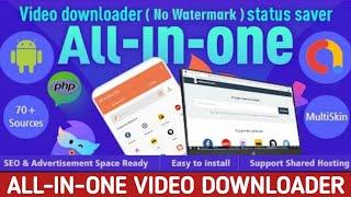 All-in-One Video Downloader app sourse code || All-in-One Video Downloader website php script