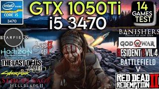 GTX 1050 Ti + i5 3470 & 16GB Ram - Test In 10 Games