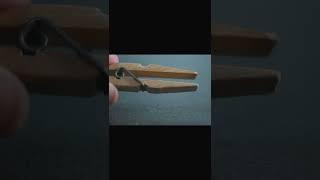 CLOTHESPEG CLAMP: make a low profile clamp from a clothespin