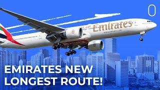 Over 8,100 Nautical Miles: Emirates' New Longest Route