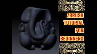 ganesh ji sculpting in zbrush | zbrush tutorial beginner hindi | jewellery design in zbrush