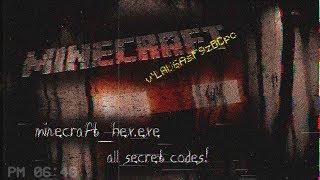 minecraft_hex.̵̛̤͓́̈́ě̷̡͊͒x̴̞̰̄̄͠ȩ̶͉̀ | All secrets! | Secrets in minecraft.exe!