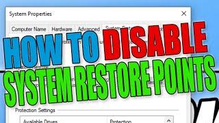 How To Disable System Restore Points In Windows 10