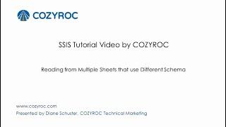 Read multiple sheets from Excel with different schema  - SSIS tutorials for Beginners by COZYROC